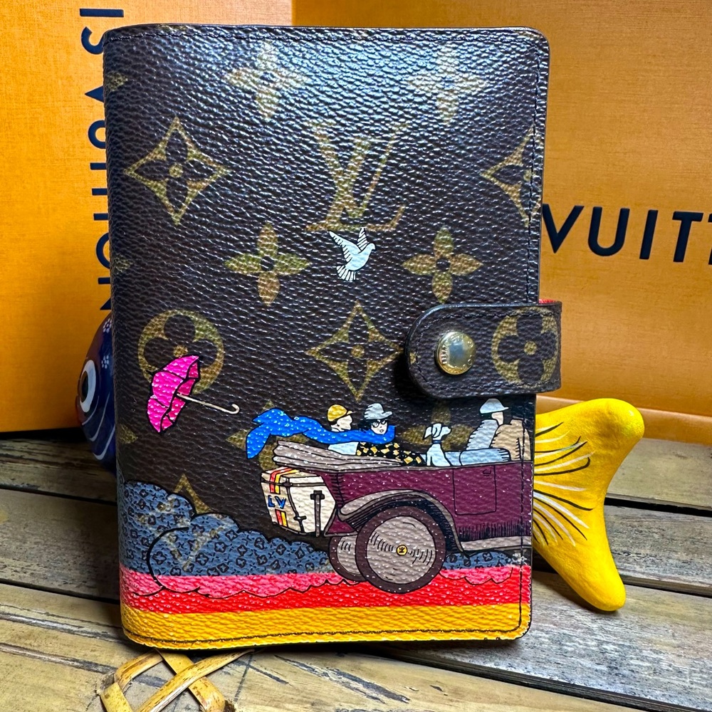 💖HTF Louis Vuitton Illustre Monogram Agenda PM Travel  (RARE design🍀)